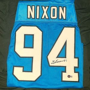 Carolina Panthers Nixon "94" Autographed Jersey